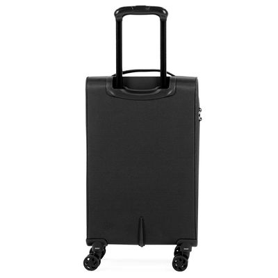 Mala de Bordo 10 kg Poliéster 4 Rodas Edimburgo Preta P / Preto