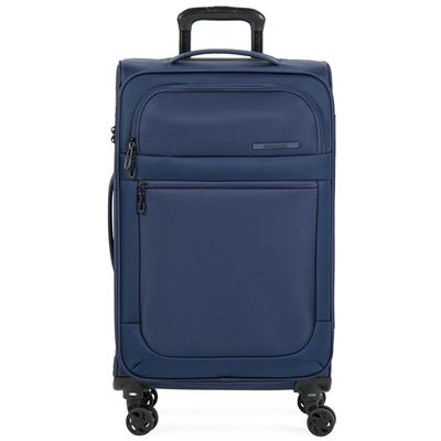 Mala Média 23kg Poliéster 4 Rodas 25,5" Edimburgo Azul M / Azul