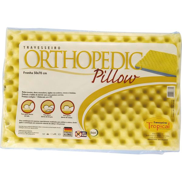 Travesseiro Orthopedic Pillow 50x70cm Colchões Tropical Única