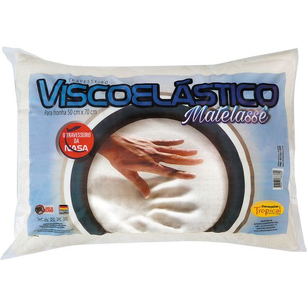 Travesseiro 50x70cm Visco Nasa Matelassê Tropical Única