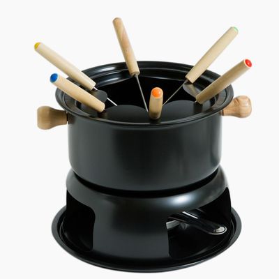 Aparelho de Fondue 11 Peças Cazza Preto Preto