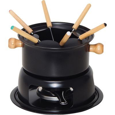 Aparelho de Fondue 11 Peças Cazza Preto Preto