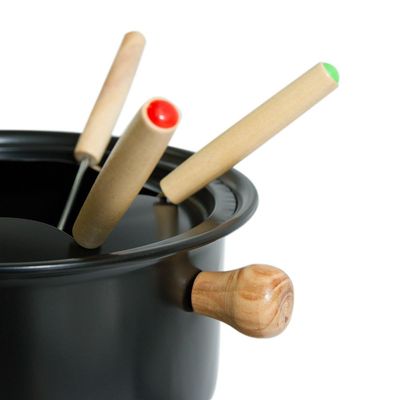Aparelho de Fondue 11 Peças Cazza Preto Preto