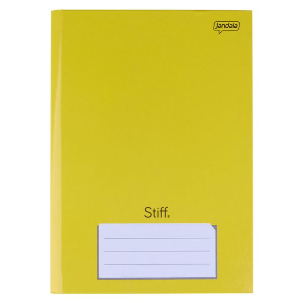 Caderno Jandaia Brochura Capa Dura 1/4 Amarelo 96 Folhas
