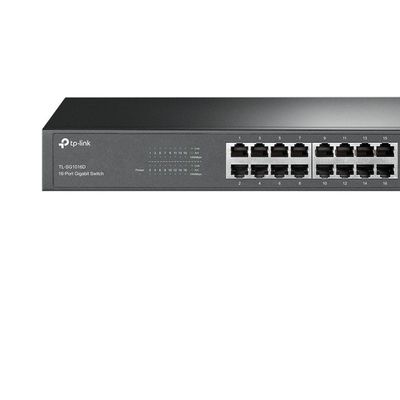Switch Gigabit 16 Portas 10-100-1000 Nao Gerenciavel Tl-sg1016d Nacional Smb