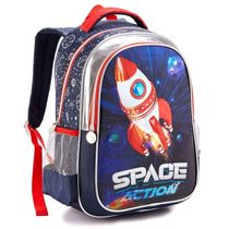 Mochila Costa Escolar Inafntil Menino Space Nasa Astronauta Denlex
