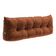 Almofada Para Cabeceira Encosto Apoio Lombar Spot 195cm Com Porta Celular Veludo - Abmaza Terracota