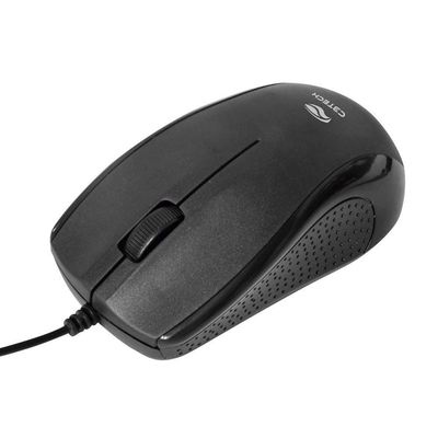 Mouse C3 Tech 1000dpi Preto cabo 2 metros Ms-26bk