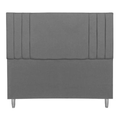Cabeceira Casal 1,95m Viena Suede Cor: Cinza