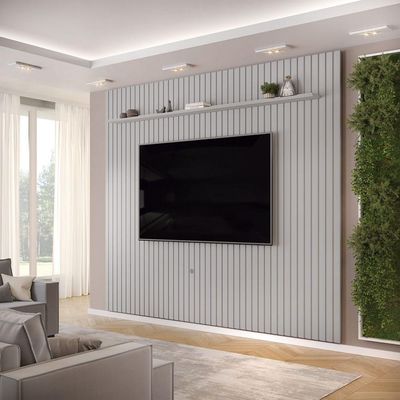 Painel Trento Ripado Para Tvs Até 75 Polegadas Bali