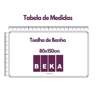 Kit com 2 Toalhas de Banho Luxury Soft Beka 360 g/m² Luxo Cereja