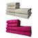 Kit 8 Toalhas Grossas e Grandes Montreal 4 Banhos 4 Rostos Bege+Rosa