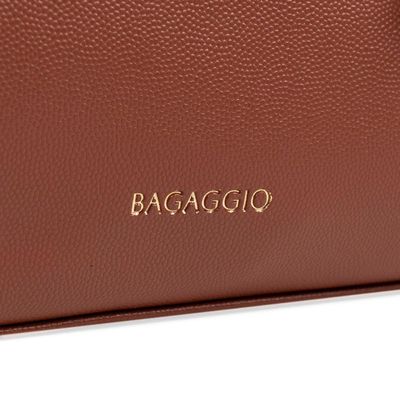 Bolsa de Ombro Feminina Média Alça Alongada Tote Marrom U / Marrom