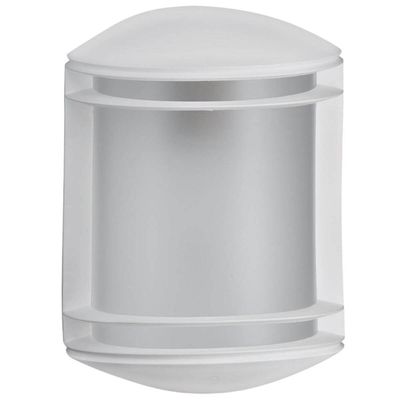 Arandela Luminária Parede Externa Branco Dital Elegance E27 Lente Fosca Iluminação Jardim Varanda