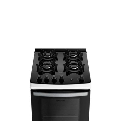 Fogão Dako Supreme Glass 4 Bocas com Mesa de Vidro Branco / Bivolt