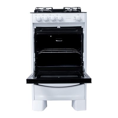 Fogão Suggar de Piso Cook Essence 4 Bocas com Mesa de Vidro Branco