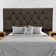 Cabeceira Estofada Cama Box Solteirão 100 Cm Suede Nina marrom