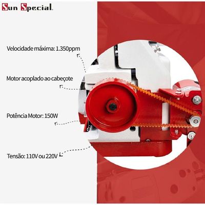 Overlock Portátil - Sun Special + 13 Itens - 110v 110V