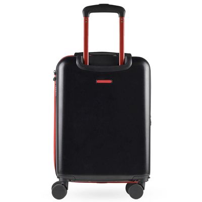 Mala de Bordo 10kg ABS 4 Rodas Flamengo CRF Oficial Preta e Vermelho P / Preto