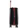 Mala de Bordo 10kg ABS 4 Rodas Flamengo CRF Oficial Preta e Vermelho P / Preto