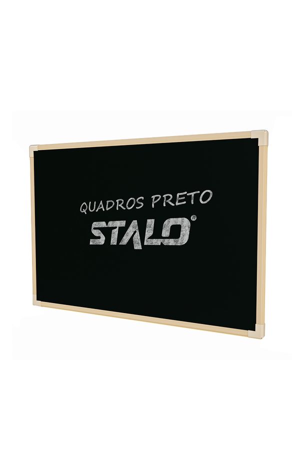 Quadro Negro Stalo com Moldura de Madeira Neo 100x70cm