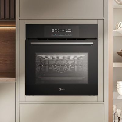 Forno Elétrico De Embutir 80L Touch Com Air Fryer Midea TST80P2 220V