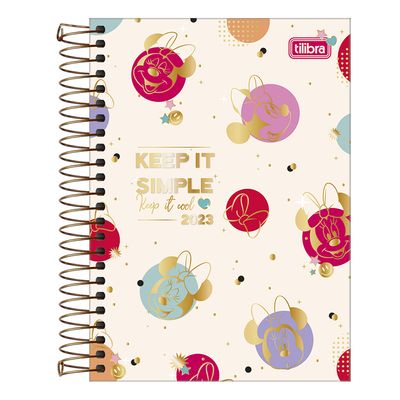 Agenda Tilibra Espiral Minnie 129x187mm Capas Diversas - Item Sortido