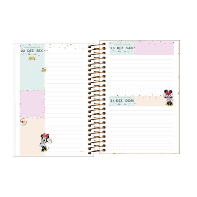 Agenda Tilibra Espiral Minnie 129x187mm Capas Diversas - Item Sortido