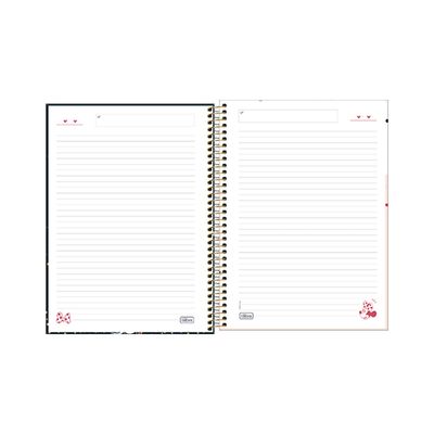 Caderno Tilibra Espiral Capa Dura 1/4 Minnie 80 Folhas Capas Diversas - Item Sortido