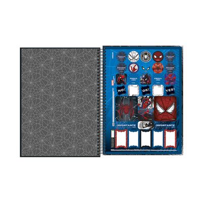 Caderno Tilibra Espiral Capa Dura 1/4 Spider-Man Capas Diversas - Item Sortido