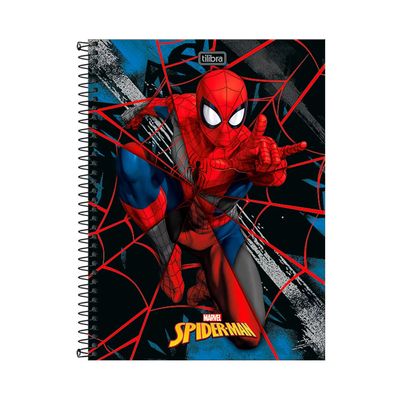 Caderno Tilibra Espiral Capa Dura 1/4 Spider-Man Capas Diversas - Item Sortido