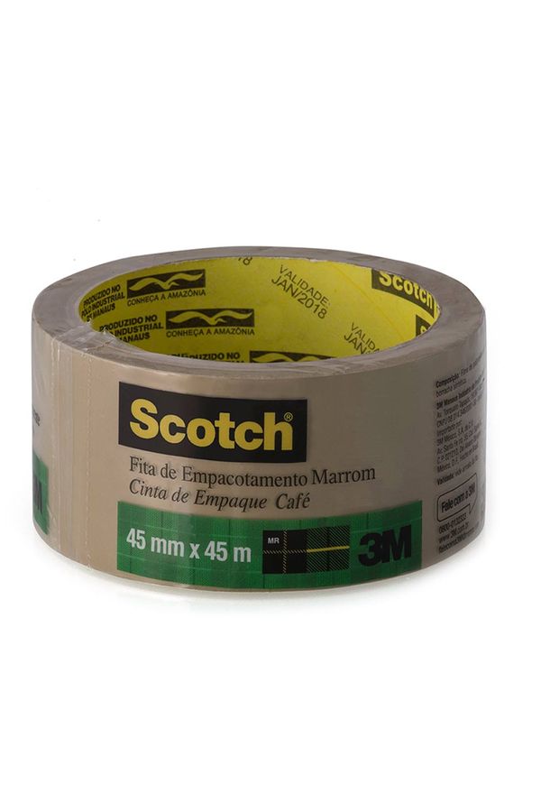 Fita Empacotamento Scotch 3M Marrom 45mmx45m