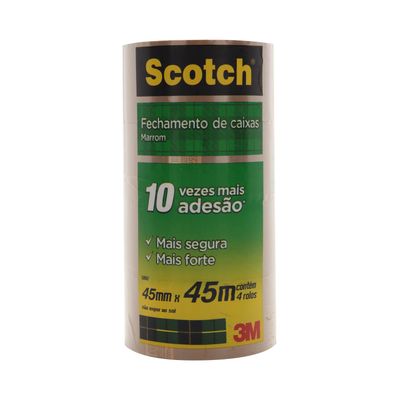 Fita Empacotamento Scotch 3M Marrom 45mmx45m