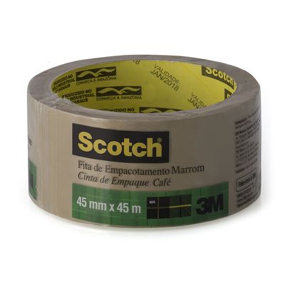 Fita Empacotamento Scotch 3M Marrom 45mmx45m