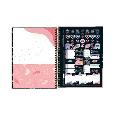 Caderno Universitário Tilibra Espiral Capa Dura Capricho 1 Matéria 80 Folhas - Item Sortido