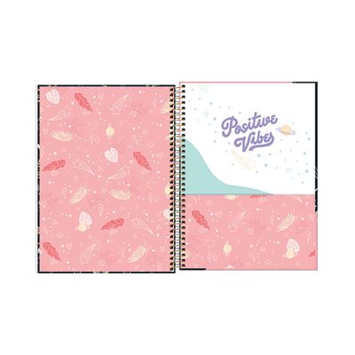 Caderno Universitário Tilibra Espiral Capa Dura Capricho 1 Matéria 80 Folhas - Item Sortido