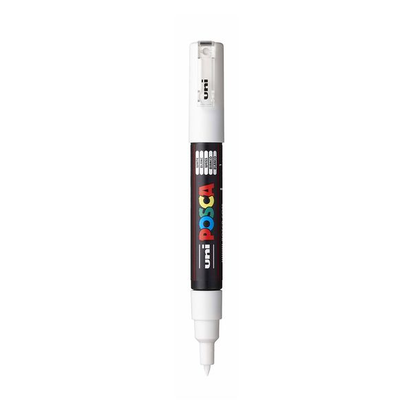 Marcador Multiuso Uniball Artes Posca Ponta Fina Branco 0.7mm