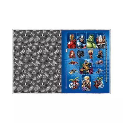 Caderno Universitário Tilibra Brochura Capa Dura Avengers 1 Matéria 80 Folhas Capas Diversas