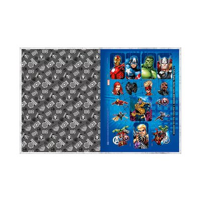 Caderno Universitário Tilibra Brochura Capa Dura Avengers 1 Matéria 80 Folhas Capas Diversas
