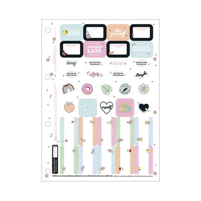 Refil para Fichário Tilibra Capricho Branco 80 Folhas