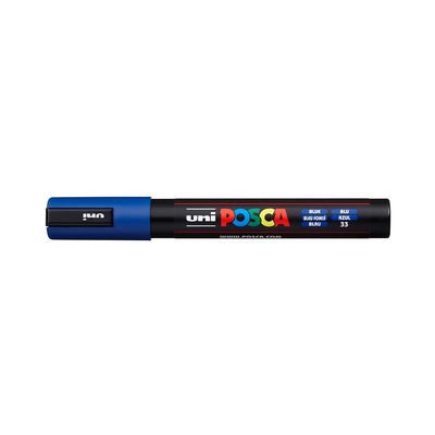 Caneta Permanente Posca Uniball 5M Azul