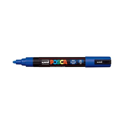 Caneta Permanente Posca Uniball 5M Azul