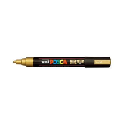 Caneta Permanente Posca Uniball 5M Ouro