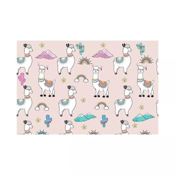 Plástico Adesivo Contact Decorado Lhamas 45cmx2m