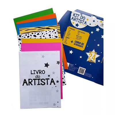 Kit do Artista Romitec Livro de Atividades+ 24 Folhas para Dobradura