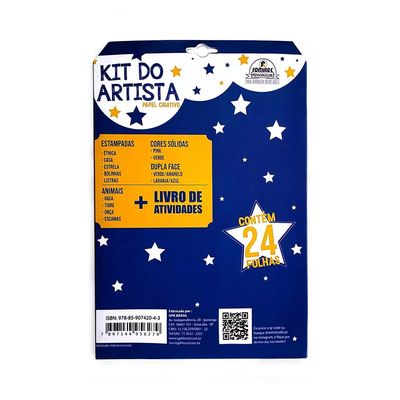 Kit do Artista Romitec Livro de Atividades+ 24 Folhas para Dobradura