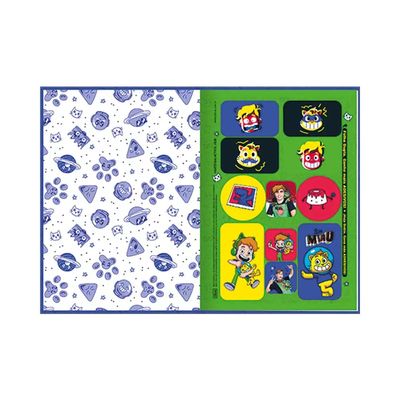 Caderno Brochura Tilibra Capa Dura 1/4 Gato Galáctico  Capas Diversas - Item Sortido