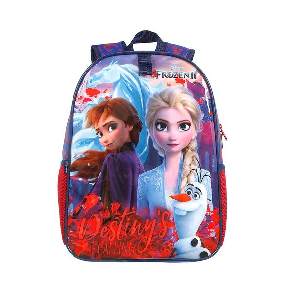 Mochila Infantil Dermiwil Costal Easy Disney Frozen 2 com 02 Bolsos Laterais Telado