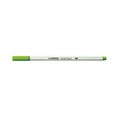 Caneta Hidrográfica Stabilo Pen 68 Brush Aquarelável Verde