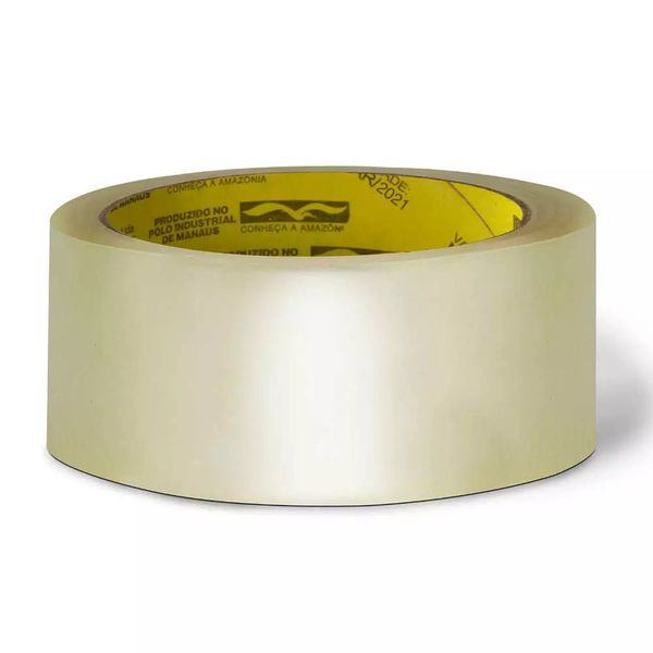 Fita Empacotamento Scotch 3M Transparente 45mmx100m 1 Unidade Fita Empacotamento Scotch 3M Transparente 45mmx100m 1 Unidade